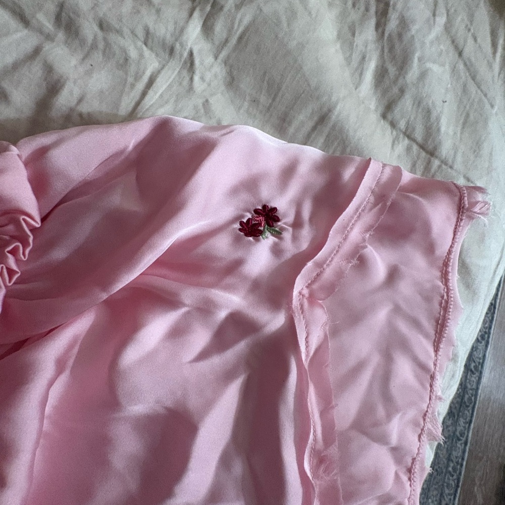 Free People Pink Floral Chemise